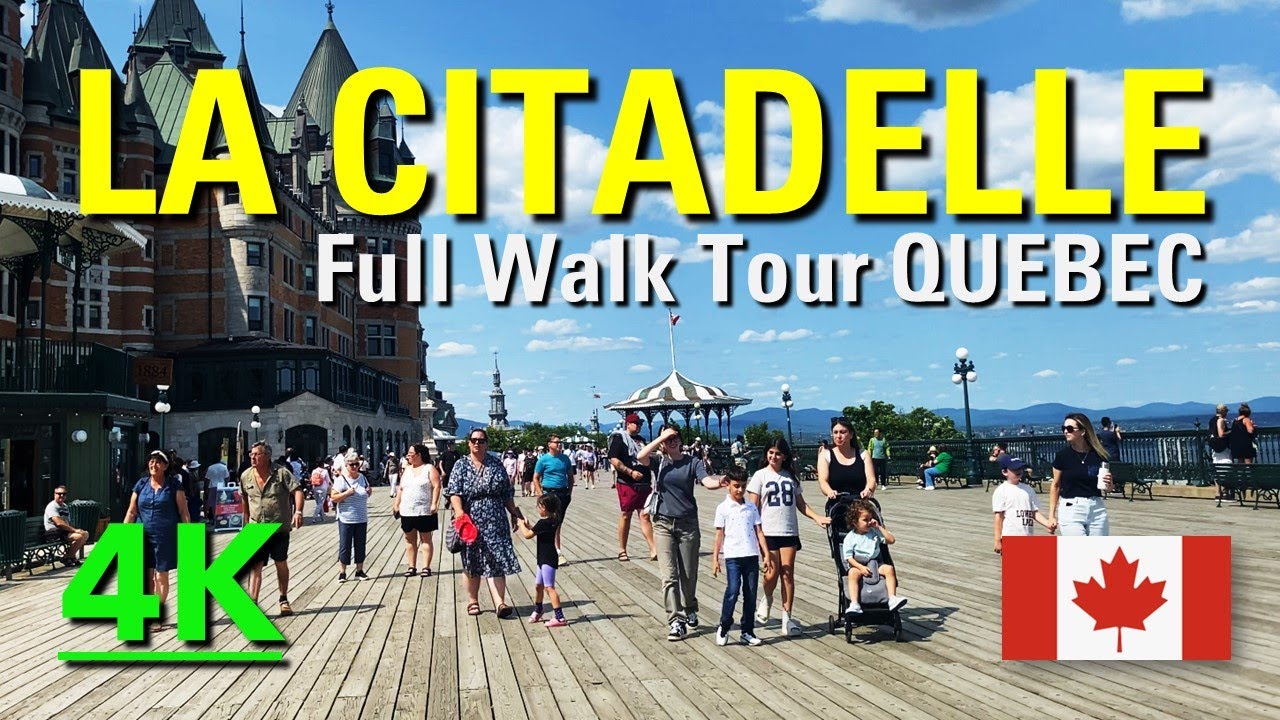 LA CITADELLE DE QUEBEC Full Walk Tour WORLD HERITAGE SITE @ QUEBEC CANADA [4K]
