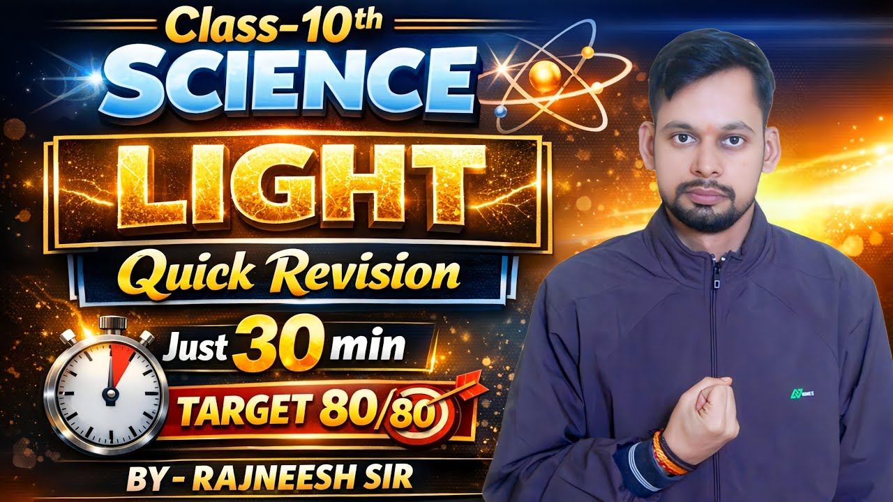 Light - Reflection and Refraction in One Shot: Warrior 2026 | Class 10 Science Chapter 9 | Physics