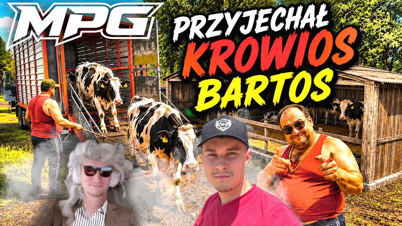 NOWA OBORA I DOSTAWA KR&Oacute;W! 😍 PRZYJECHAŁ KROWIOS BARTOS 😁 LEGENDARNA POSTAĆ! 🔵 