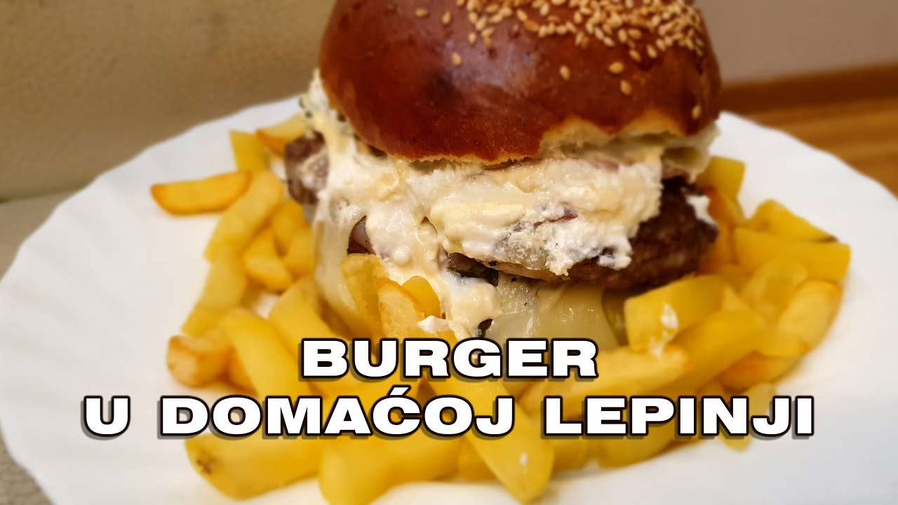Ludilo dobar hamburger u domaćoj lepinji recept.
