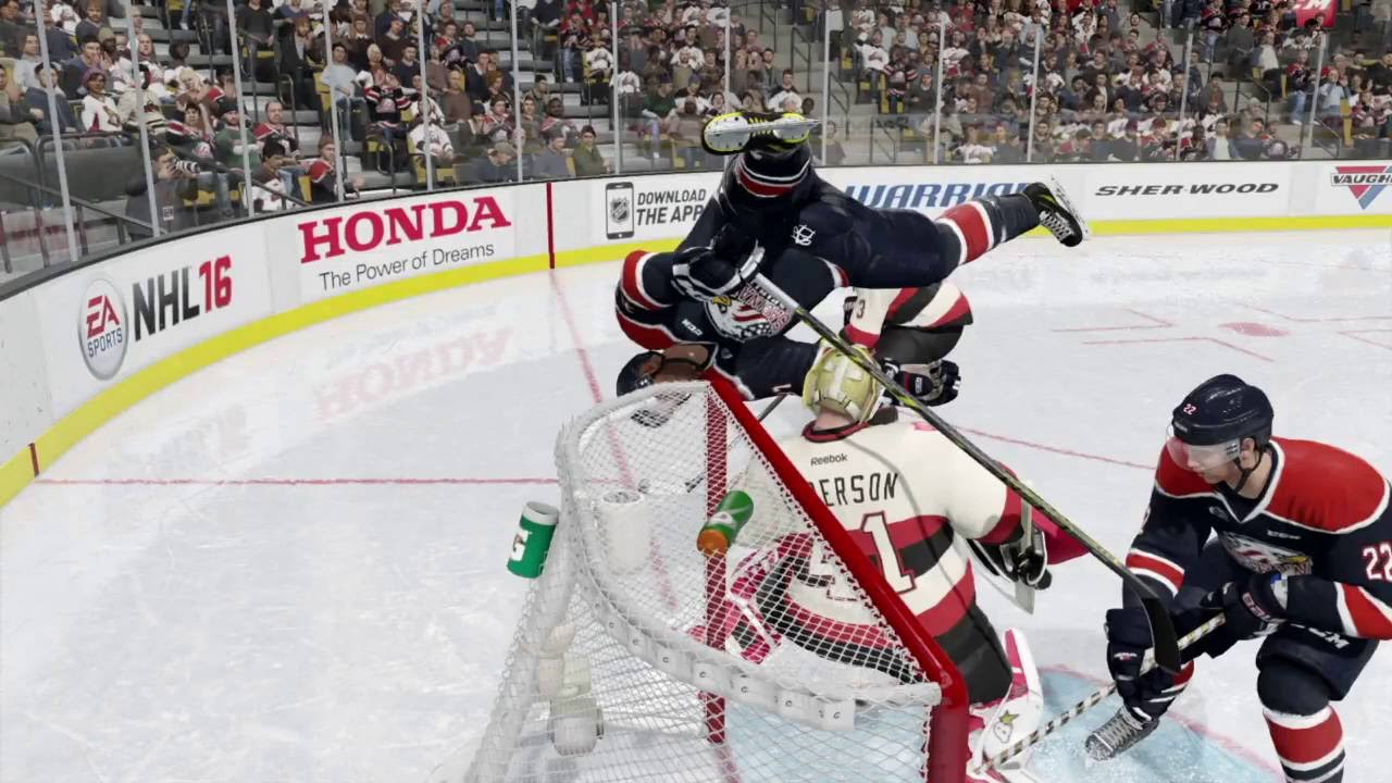 NHL 16 Funny Moments, Glitches, and Fails Montage (