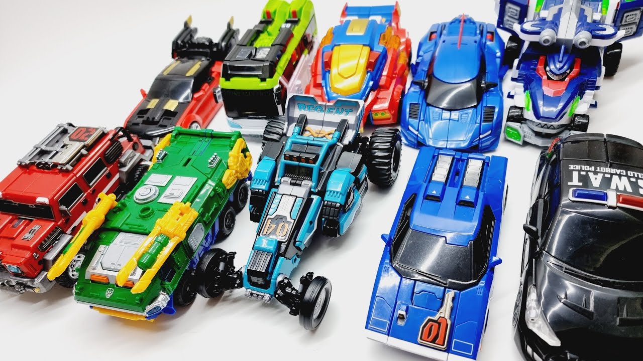 Tobot V MINI FORCE HELLO CARBOT 10 Car Robot Toys Transform 또봇V 미니특공대 헬로카봇 장난감