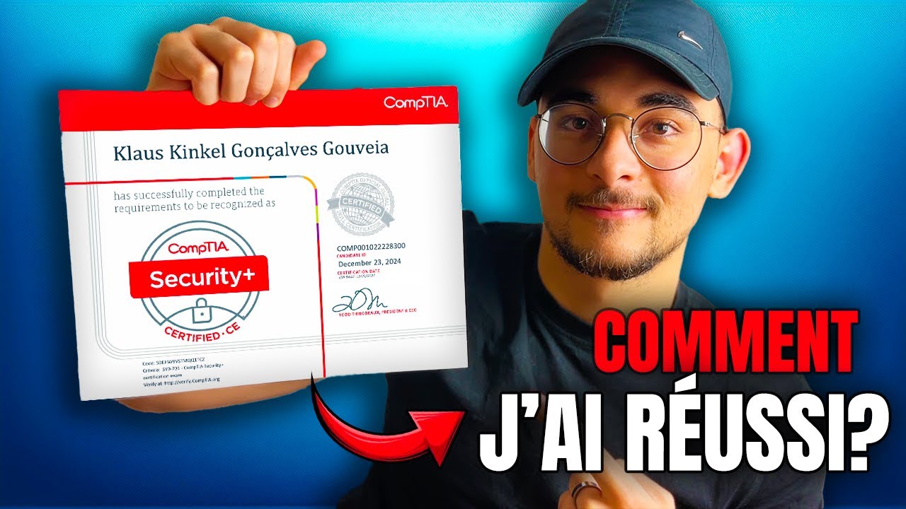 J'ai Obtenu La Certification CompTIA Security + En 12 Jours