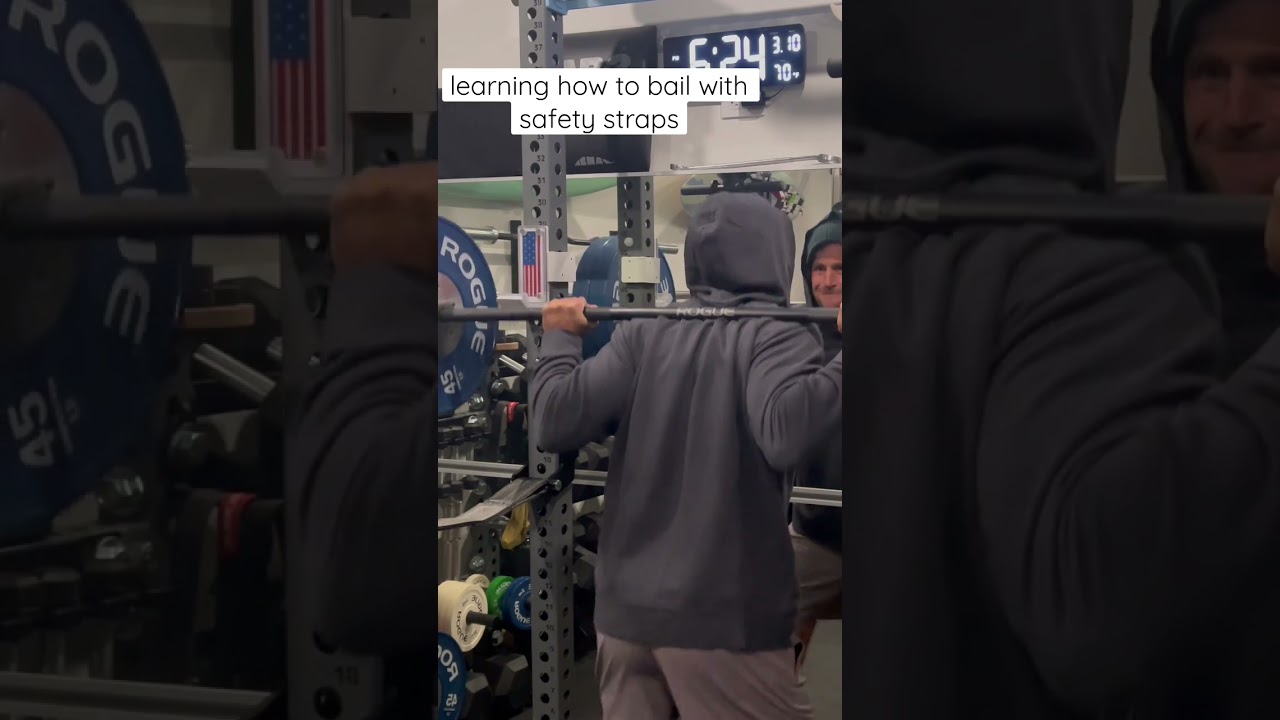More confidence to push harder with safety straps | Home Gym