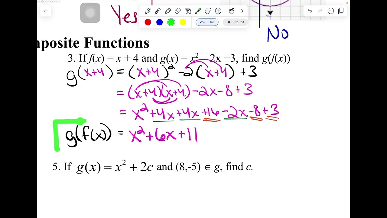 Notes 69 (Part 2) - Evaluating and Composite Functions