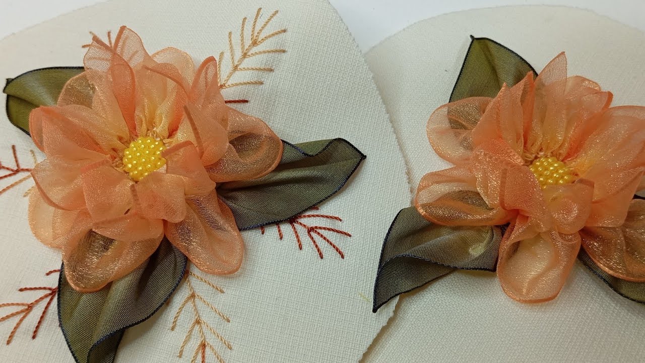 # 321 BELLA FLOR DE ORGANZA (HOW TO MAKE FLOWERS/DIY FABRIC FLOWERS/RIBBON FLOWERS)