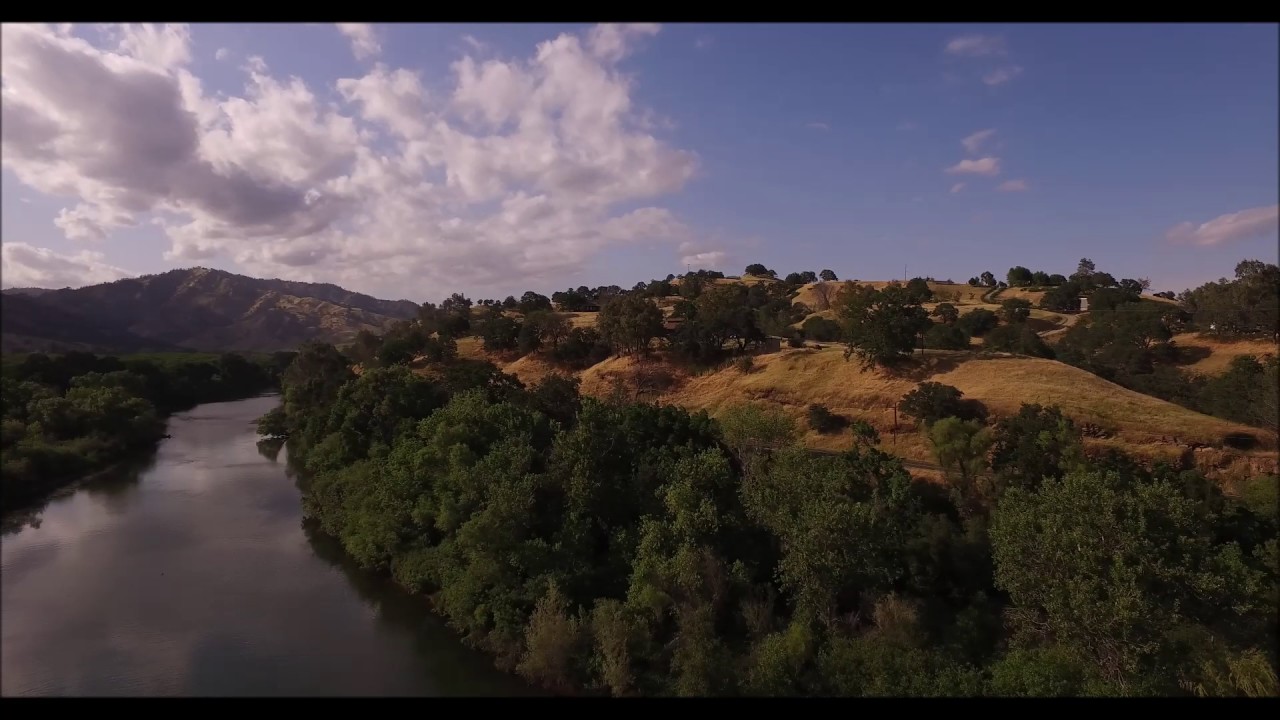 Lake Solano scenic drone footage