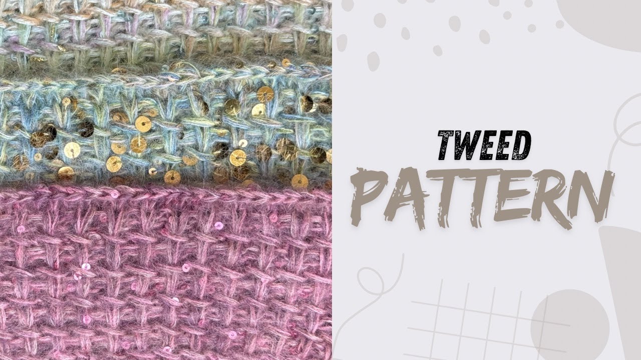 Chanel-Style Tweed Knitting Pattern with Size 2 Needles | Knitting Master Class