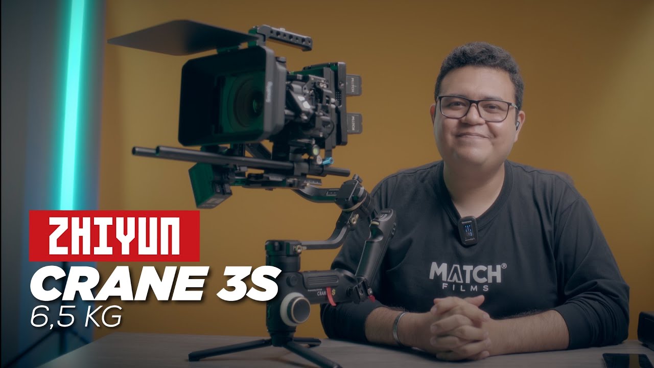 Review y pruebas reales del Zhiyun Crane 3S para cámaras gigantes! - Por Match Films - Español