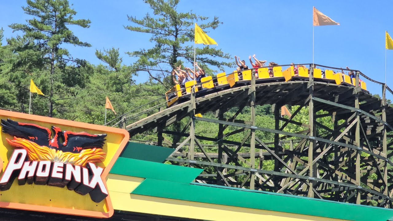 High Noon Front Row Ride on the Phoenix at Knoebels (07/03/2024)