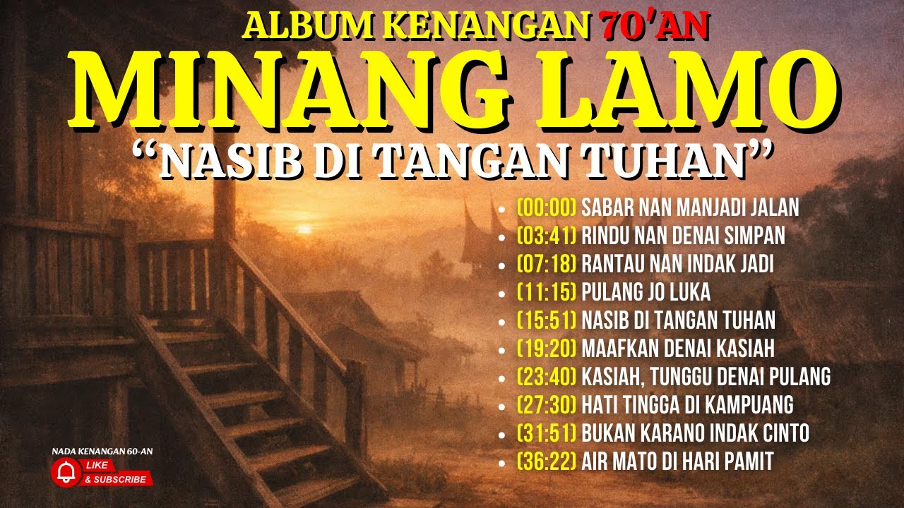 NASIB DI TANGAN TUHAN 🎶 Album Minang Klasik Tahun 70-an
