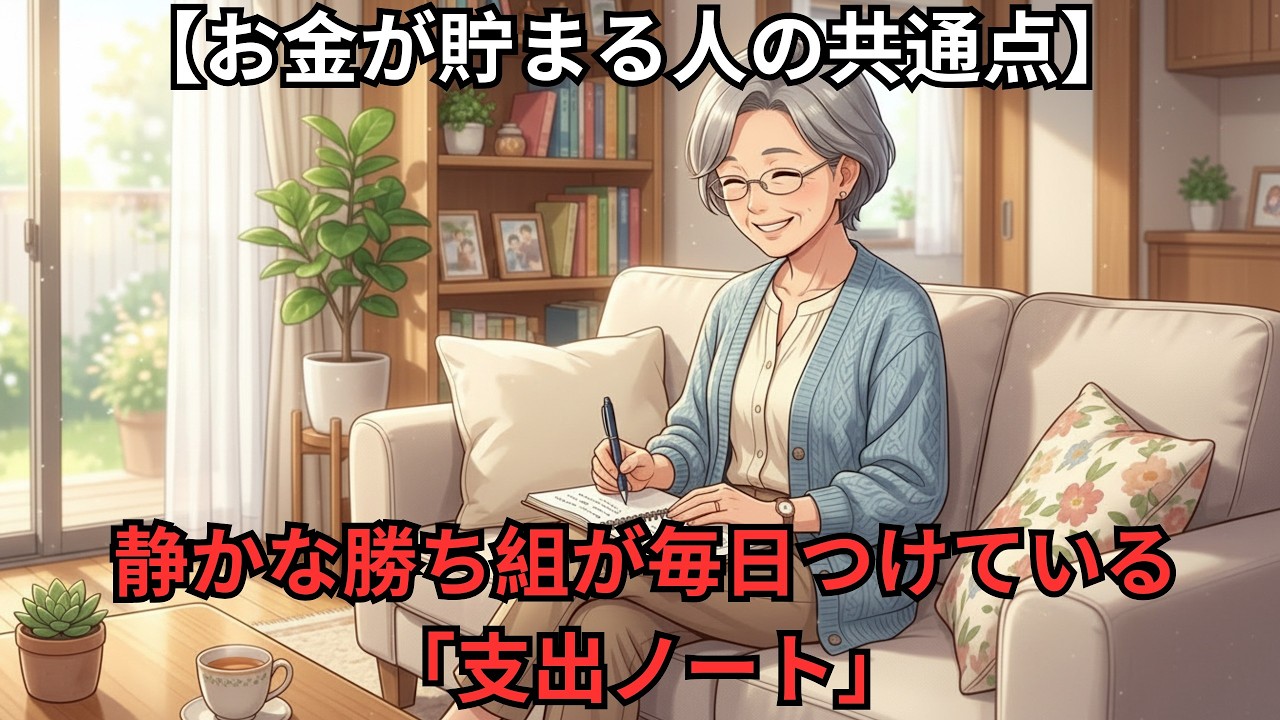 【お金が貯まる人の共通点】静かな勝ち組が毎日つけている「支出ノート」