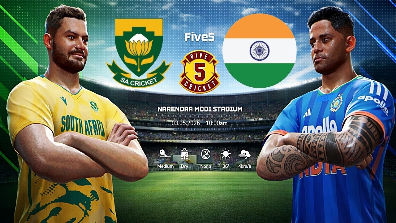 India vs South Africa Super 8 T20 World Cup 2026 🏏 | Cricket 26 Gameplay | IND vs SA Full Match