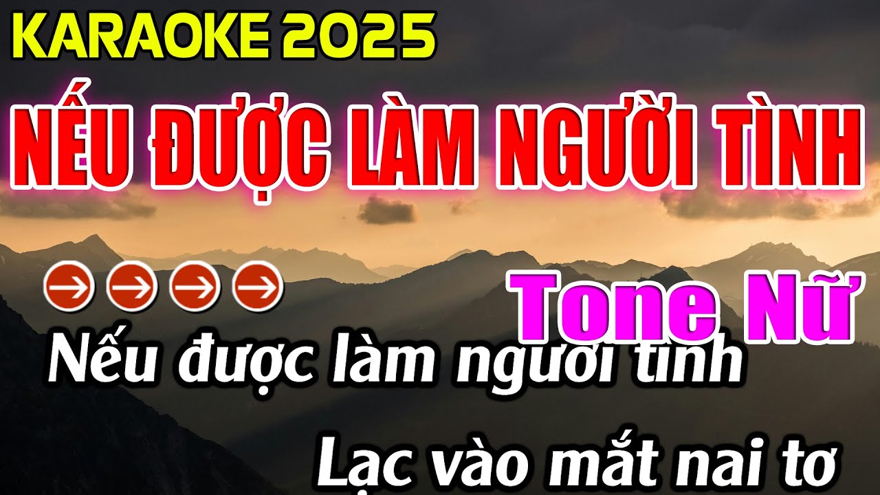 Nếu Được Làm Người Tình Karaoke Tone Nữ Karaoke Hoàng Giang 62