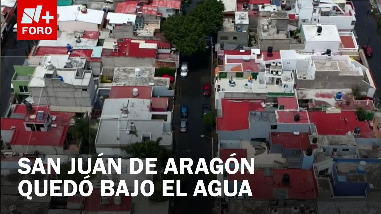 Así lucen hoy calles inundadas en San Juan de Aragón, en la GAM, CDMX - Las Noticias
