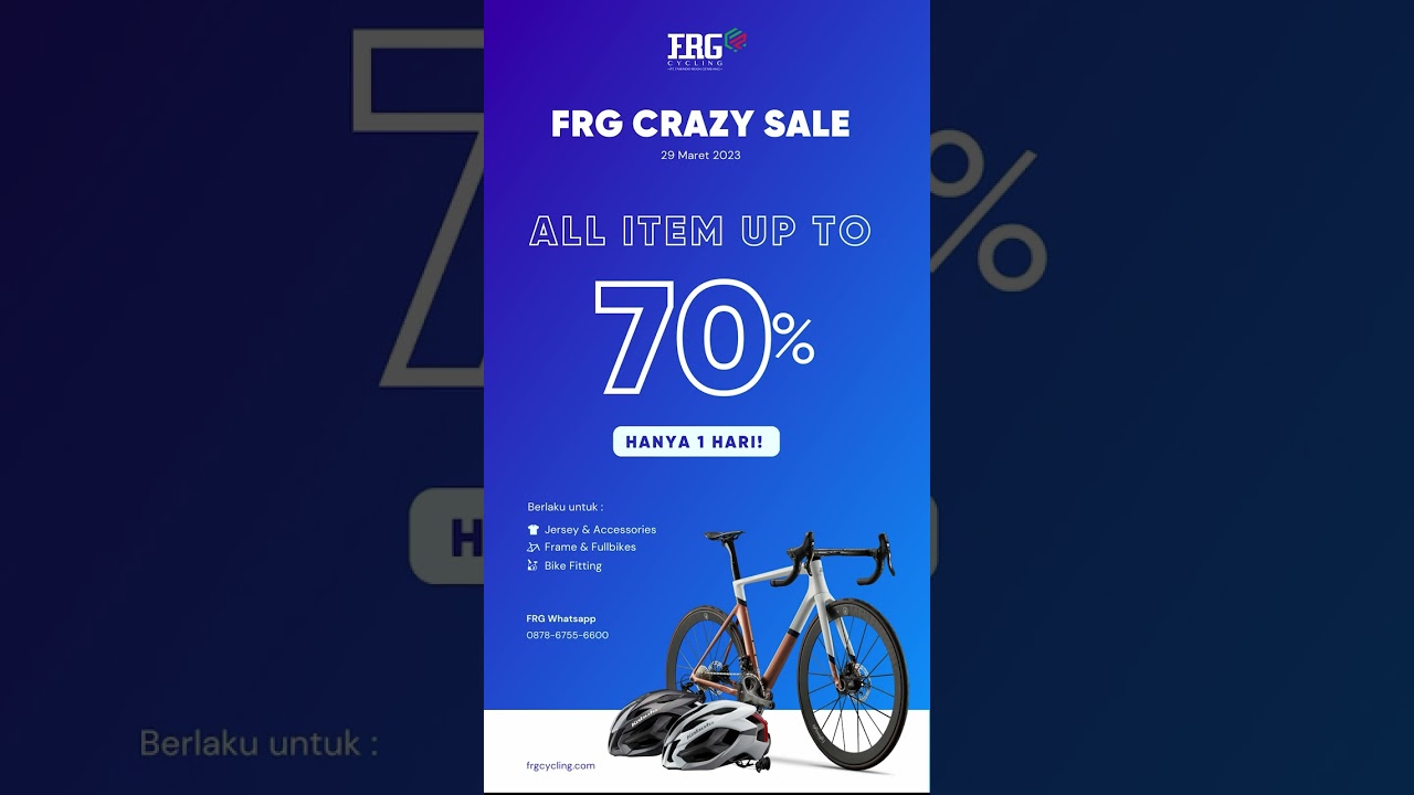 Promo fantastis, perlengkapan cycling terlengkap! 
