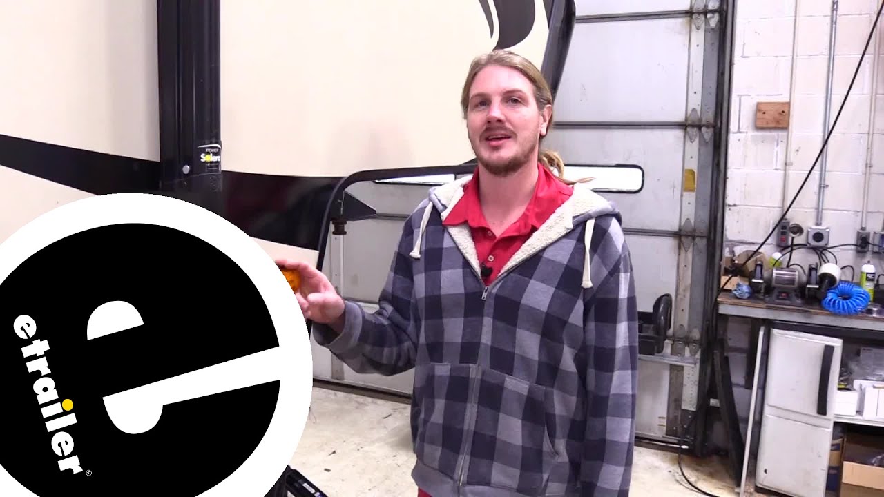 Furrion Vision S Side Marker Light RV Cameras Replacement Amber Lens Installation - 2019 Keystone Co