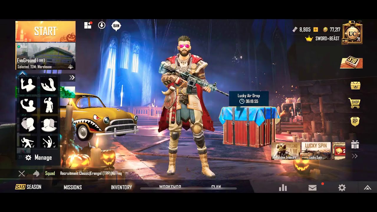The most luckiest Spin ever | Wanderer M416 Skin | PUBG Mobile | SWORD BEAST