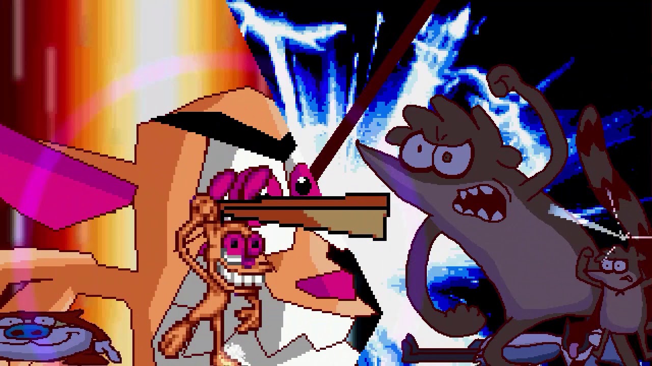AN Mugen Request #1354: Ren & Stimpy VS Mordecai & Rigby
