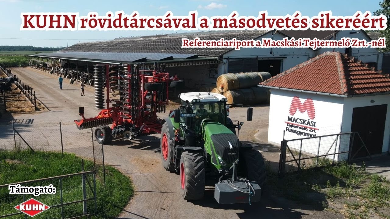 Előkészületek másodvetés előtt - Füzesgyarmaton bevált a KUHN Optimer rövidtárcsa (Referenciariport)