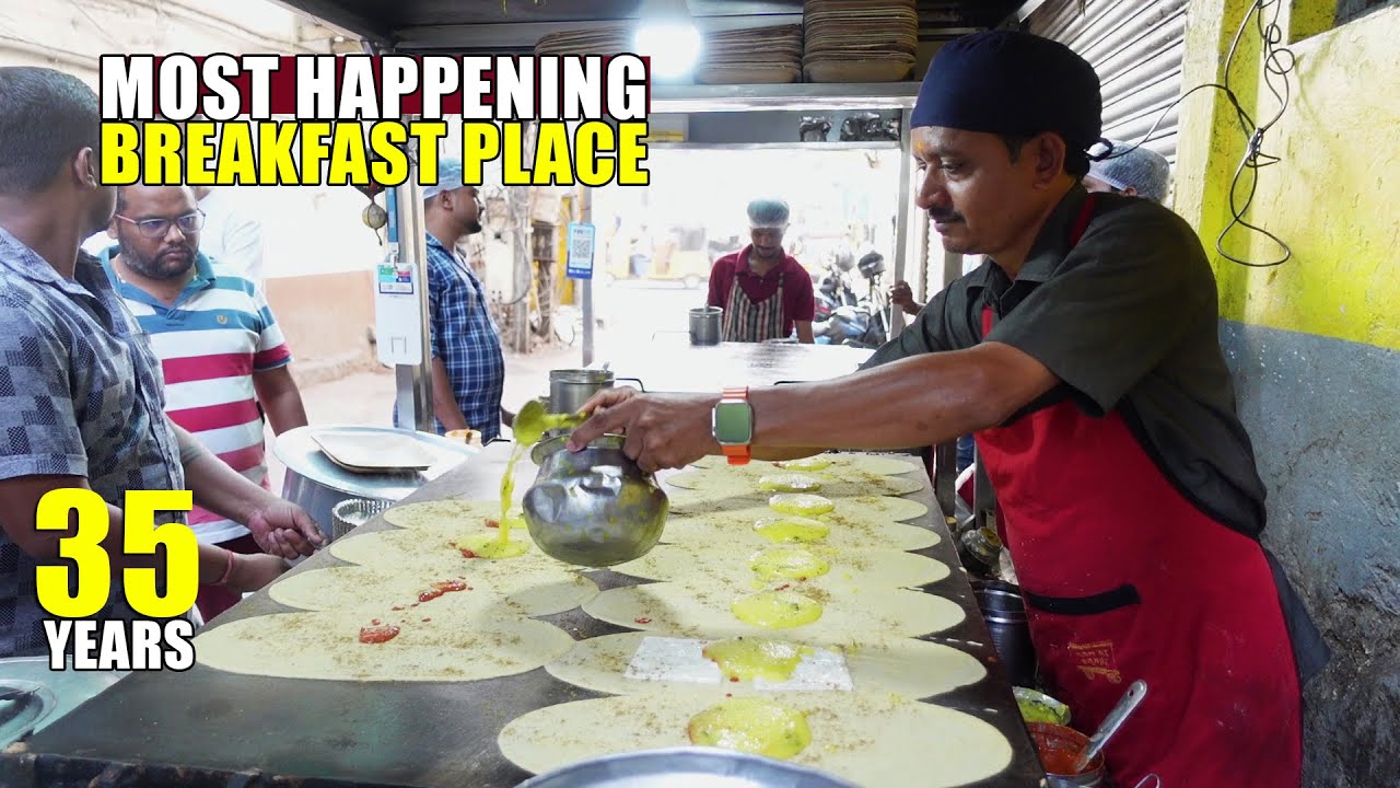 Most Happening Breakfast Place in Hyderabad | Ram Ki Bandi | 35 Years Old | Idly Vada Dosa Upma
