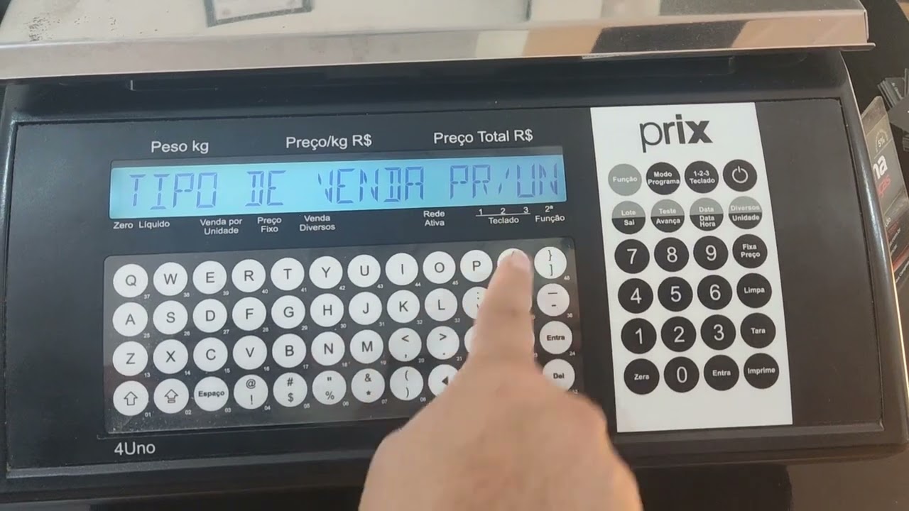 Como cadastrar produto Balança Prix 4 Uno