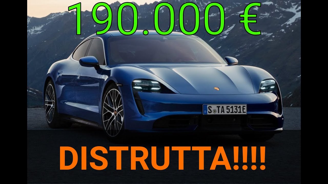 Porsche Taycan TURBO S Distrutta dopo 10km!!! ( Porsche Taycan Destroyed)