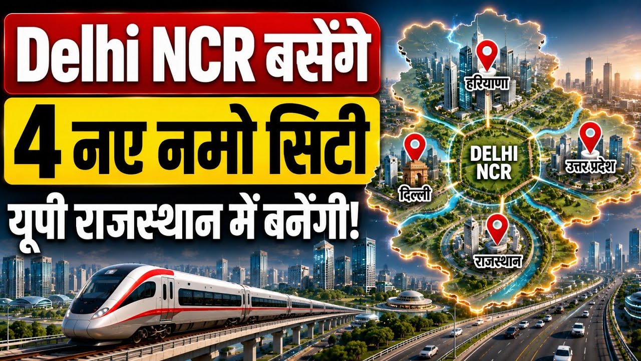Delhi NCR में बसेंगे 4 नए Namo City! UP में कहां बनेगी?  Regional Plan 2041 Explained