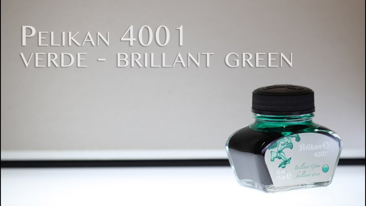 inchiostro Pelikan 4001 verde brilliant green - inks test review