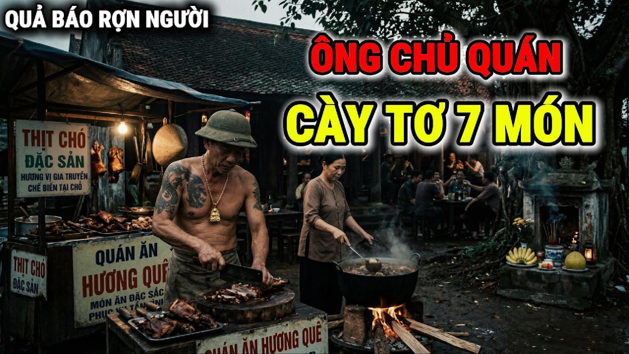 QUẢ BÁO RỢN NGƯỜI Của ÔNG CHỦ QUÁN CÀY TƠ 7 MÓN | NHÂN QUẢ BÁO ỨNG Có Thật