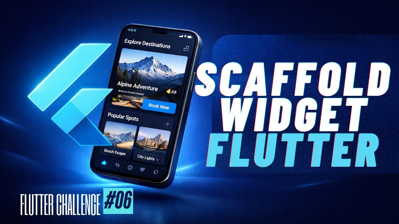 Flutter Widgets (2): Scaffold Widget | FLUTTER CHALLENGE 2026🔥 Tutorial #6