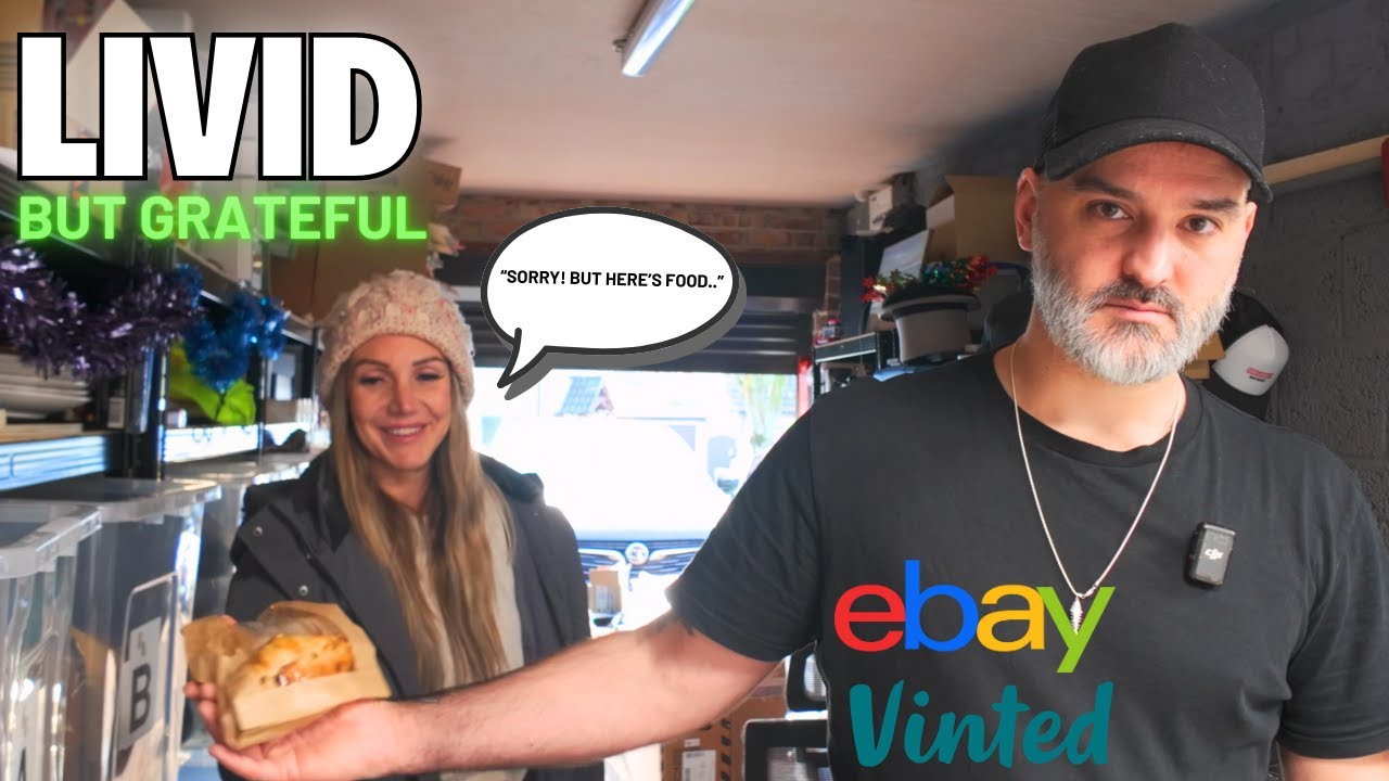 Она отвлекает меня едой, одновременно показывая вам распродажи на eBay и Vinted! Грубо!