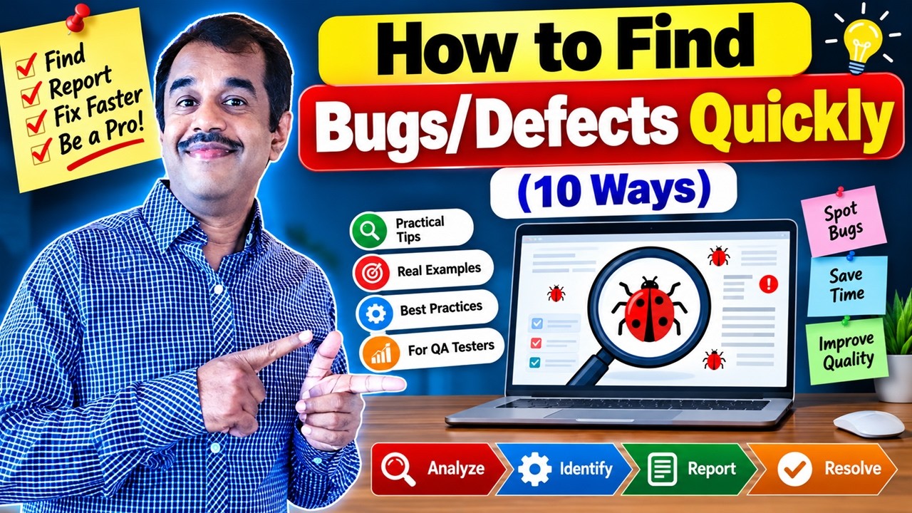 how to find bugs   defects fast quickly - 10 ways tips -  testingshala