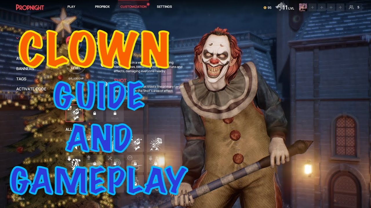 Propnight NEW Killer Clown! Killer Guide and Gameplay!