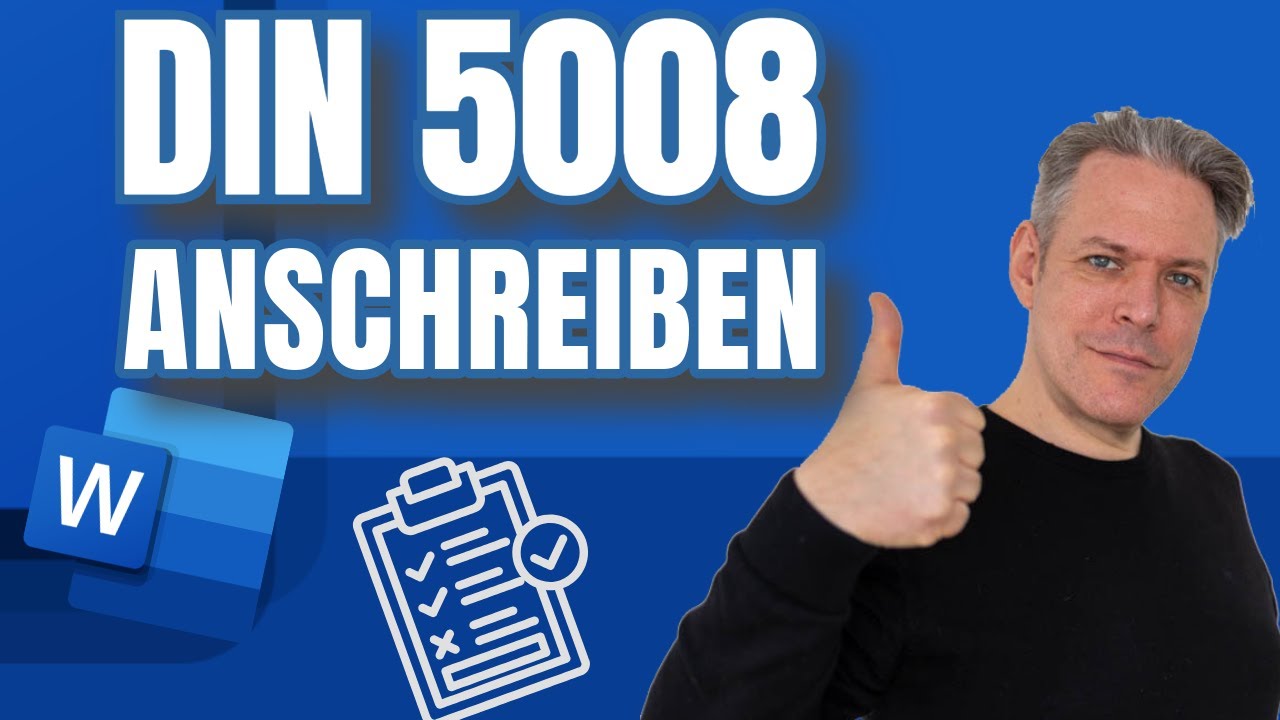 Professionelles Din 5008 Anschreiben in Word erstellen (Din 5008 2020,  Form B)