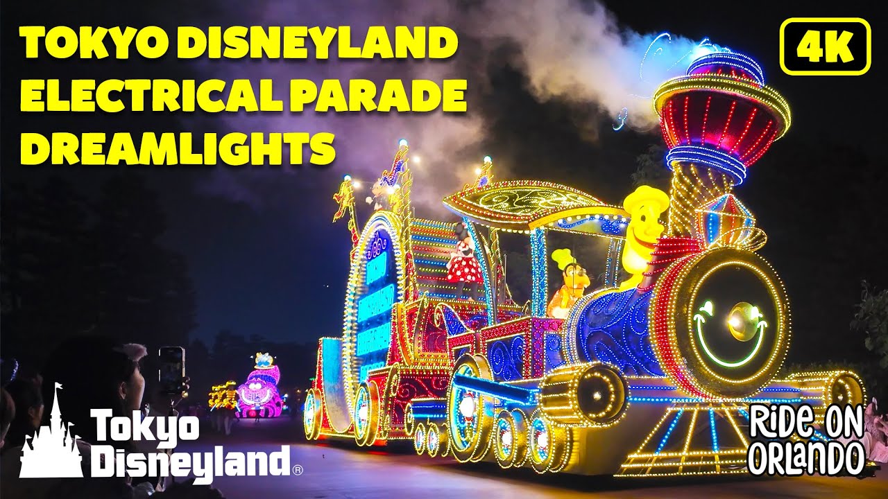 Tokyo Disneyland Electrical Parade Dreamlights - Full Parade in 4K 2024