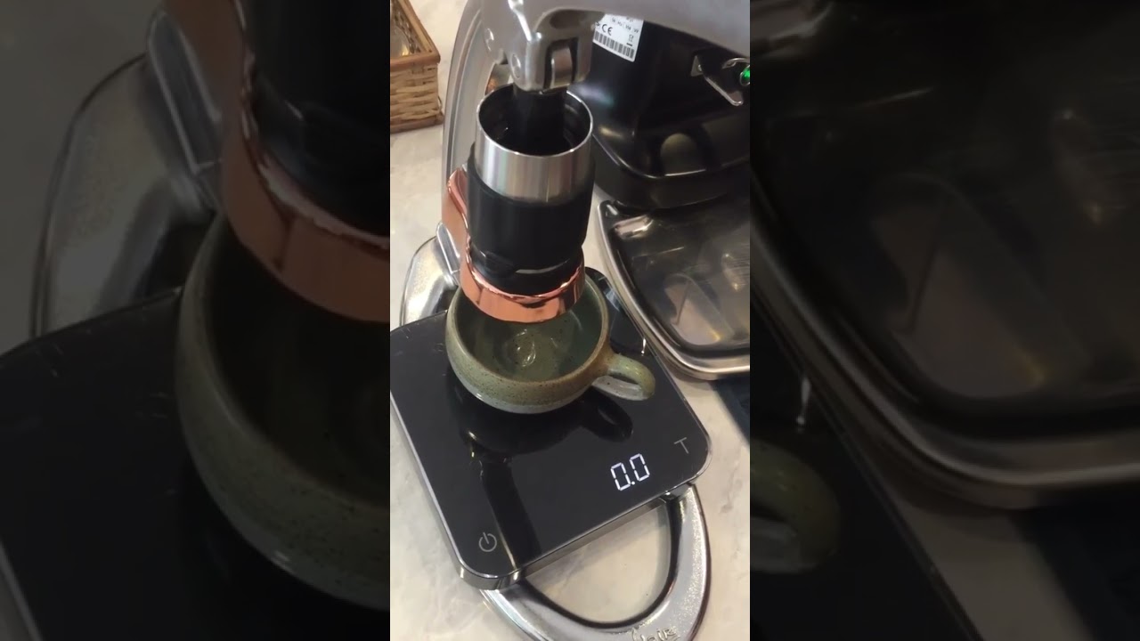 Manual Brew coffee latte