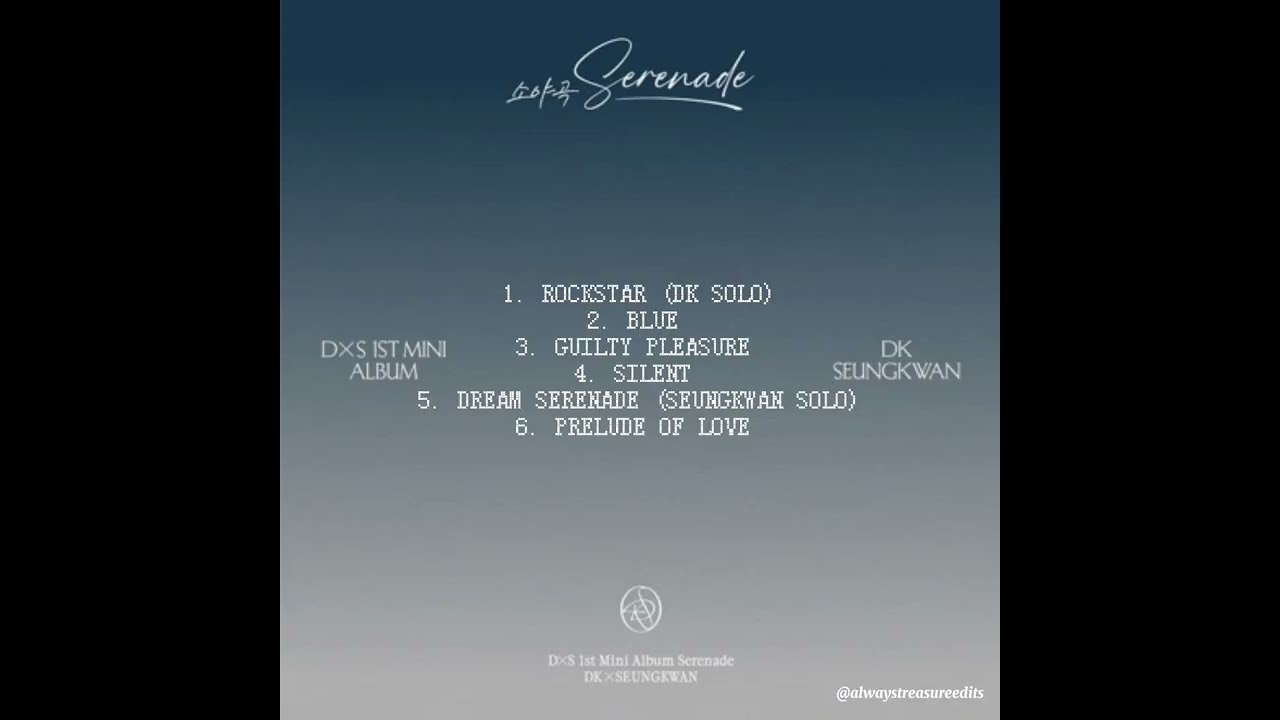 [PLAYLIST] DxS 1st Mini Album 'Serenade' 