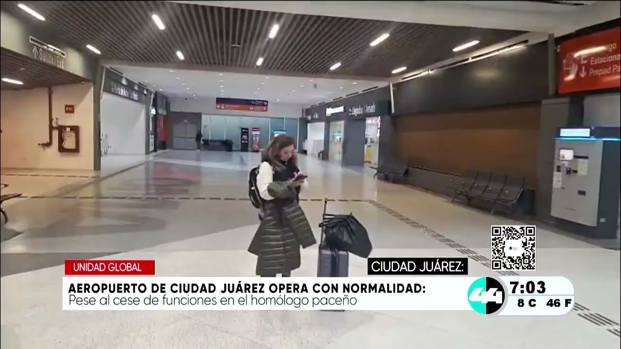 Aeropuerto de Ciudad Juárez opera con normalidad
