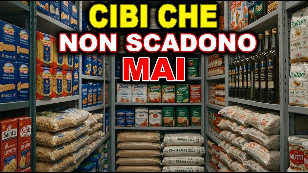 12 Cibi da SCORTA che NON SCADONO MAI (comprale in offerta)