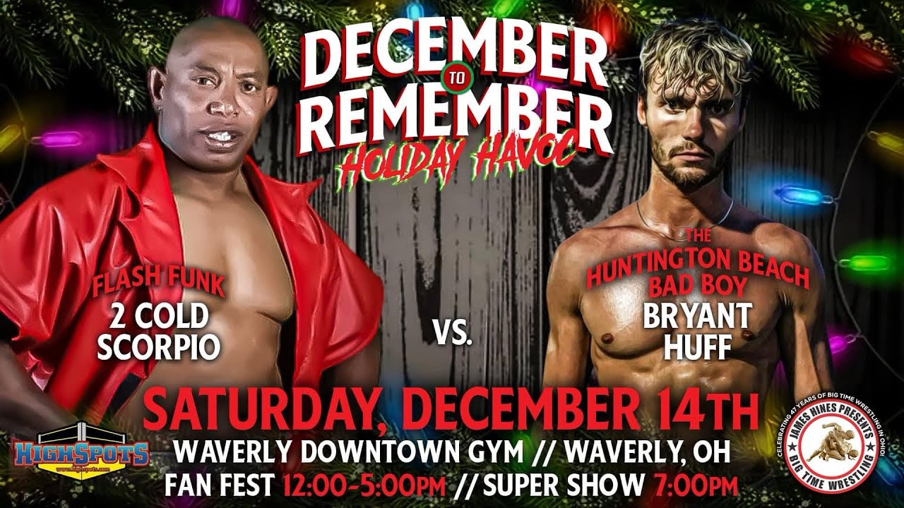 Bryant Huff vs 2 Cold Scorpio 12/14/24 Big Time Wrestling