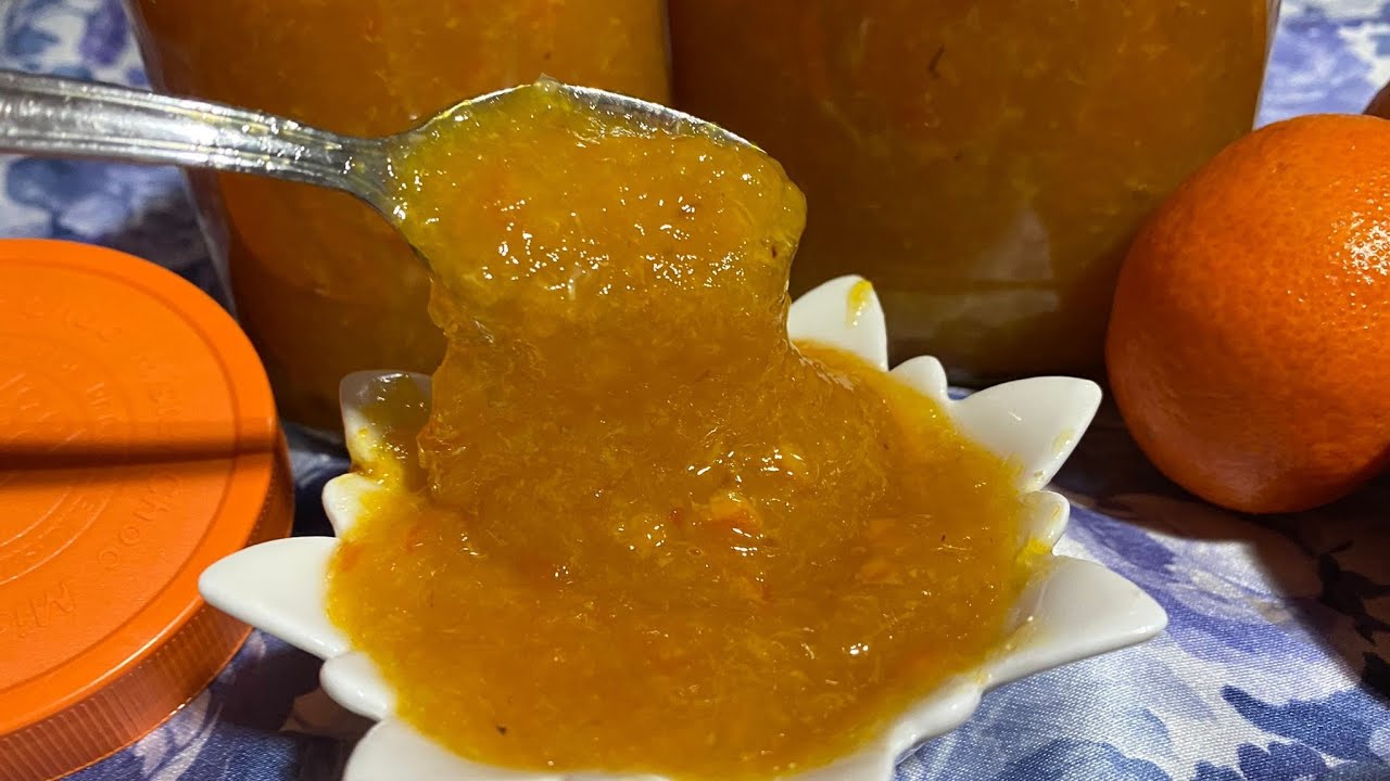 Como hacer mermelada de mandarina y la manera correcta de conservarla fuera de la nevera.