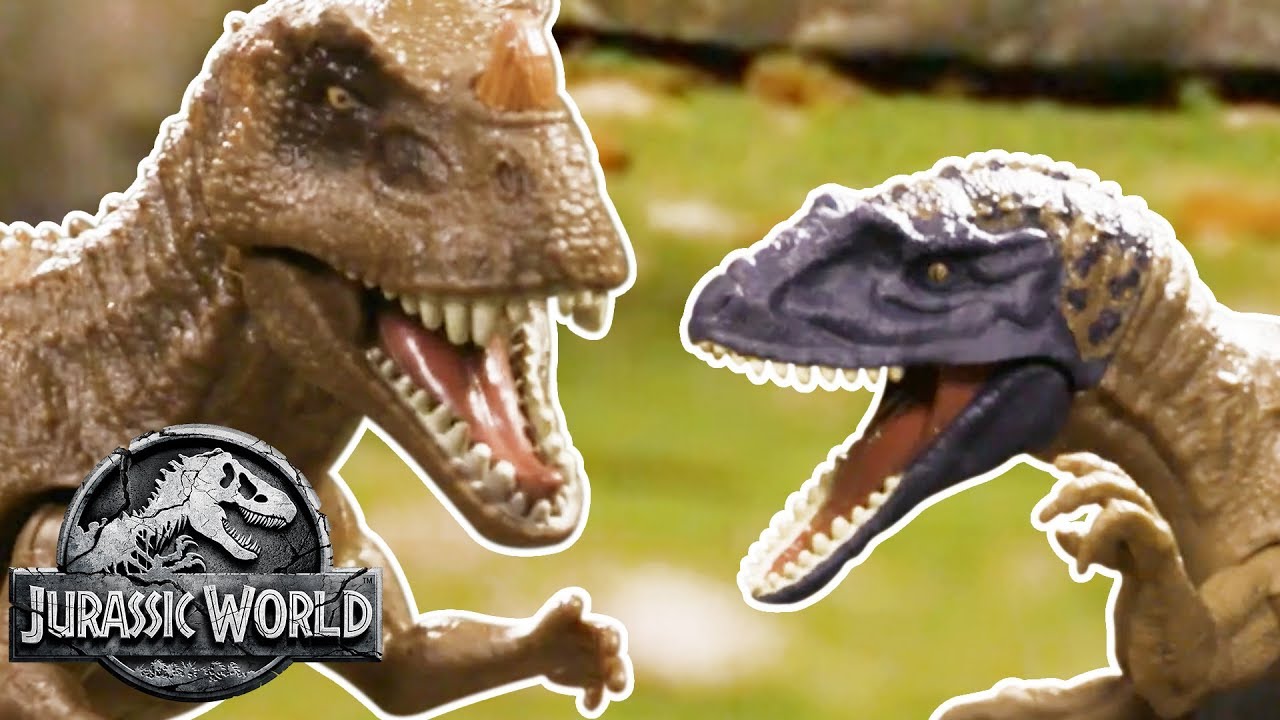 Dino Battles: Concavenator Vs Ceratosaurus | Jurassic World | Mattel Action!