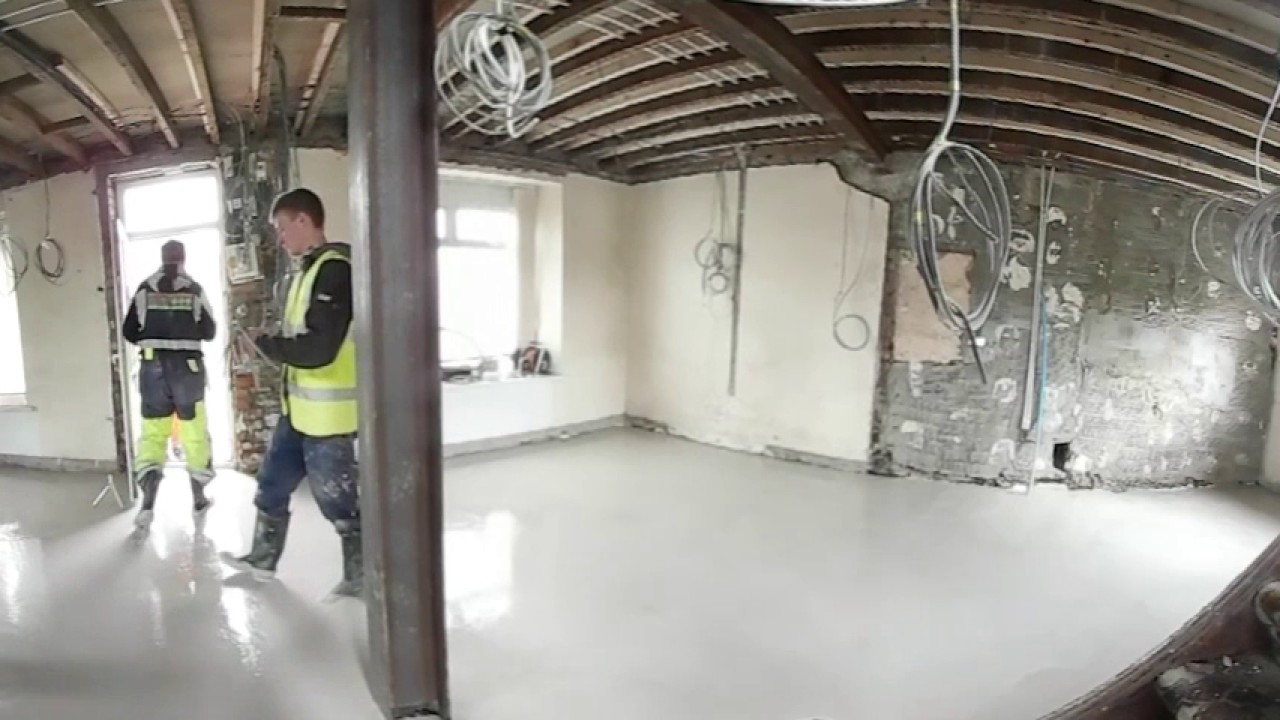 liquid screed plastering machine