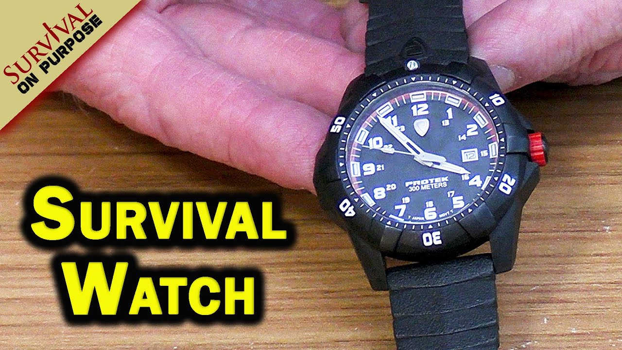 Survival Watch Requirements Met - Protek 1000 Dive Watch