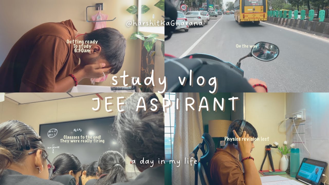 Study Vlog 📚| A Day in My Life as a JEE Aspirant | Class 11 Routine Coaching|Self Study|Productivity