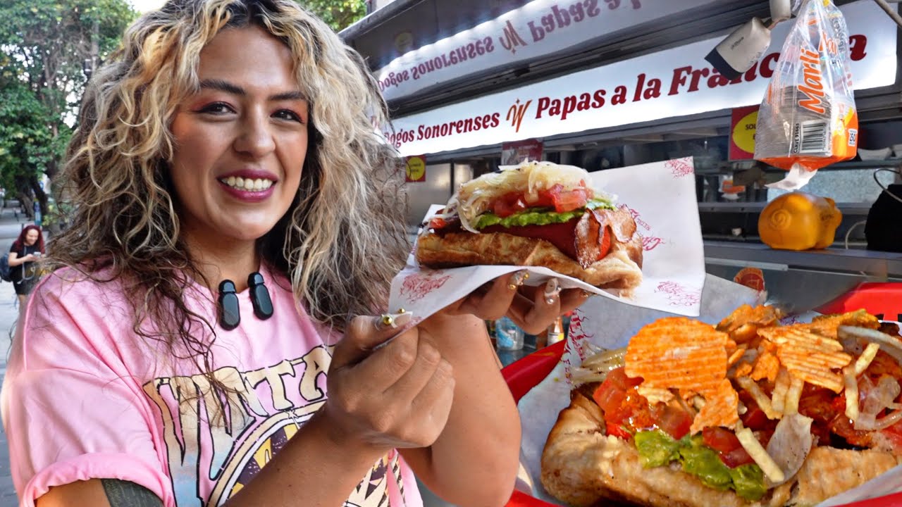&iexcl;&iexcl;Los MEJORES HOT DOGS GIGANTES ESTILO SONORA!! - Crudeo Time
