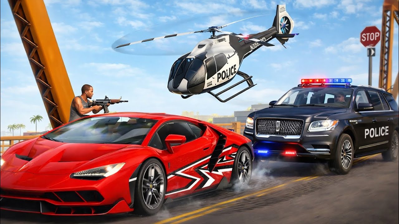 5 Star Police vs Supercar 🚓🔥 Crazy Escape Gameplay - Police Chase Gameplay 