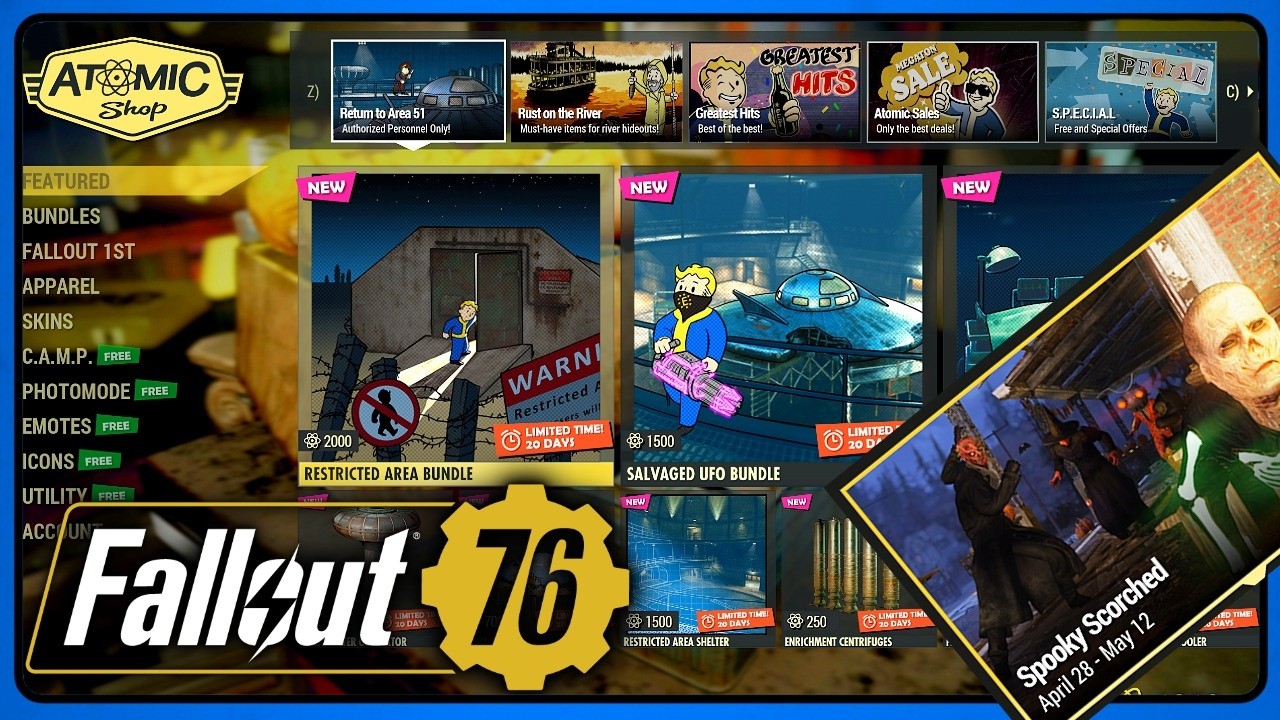 Atom Shop (Apr 28) Fallout 76