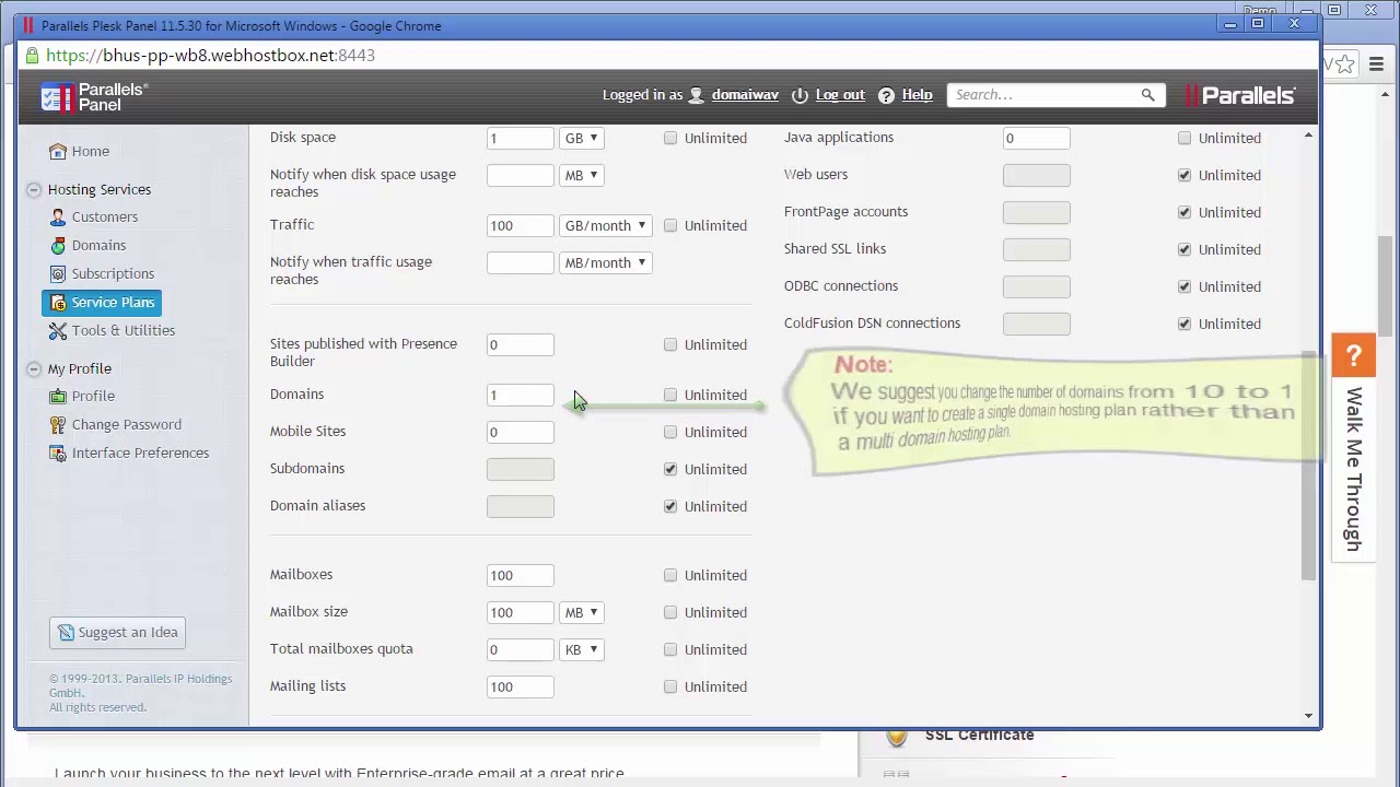 How to create a Hosting account in your Plesk Control Panel | ResellerClub Tutorial